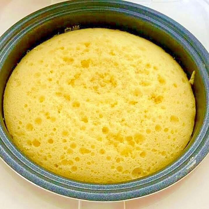 3合炊飯器で簡単スポンジケーキ